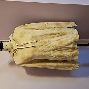 Lucky Brand Tan & Brown Hooded Sweatshirt